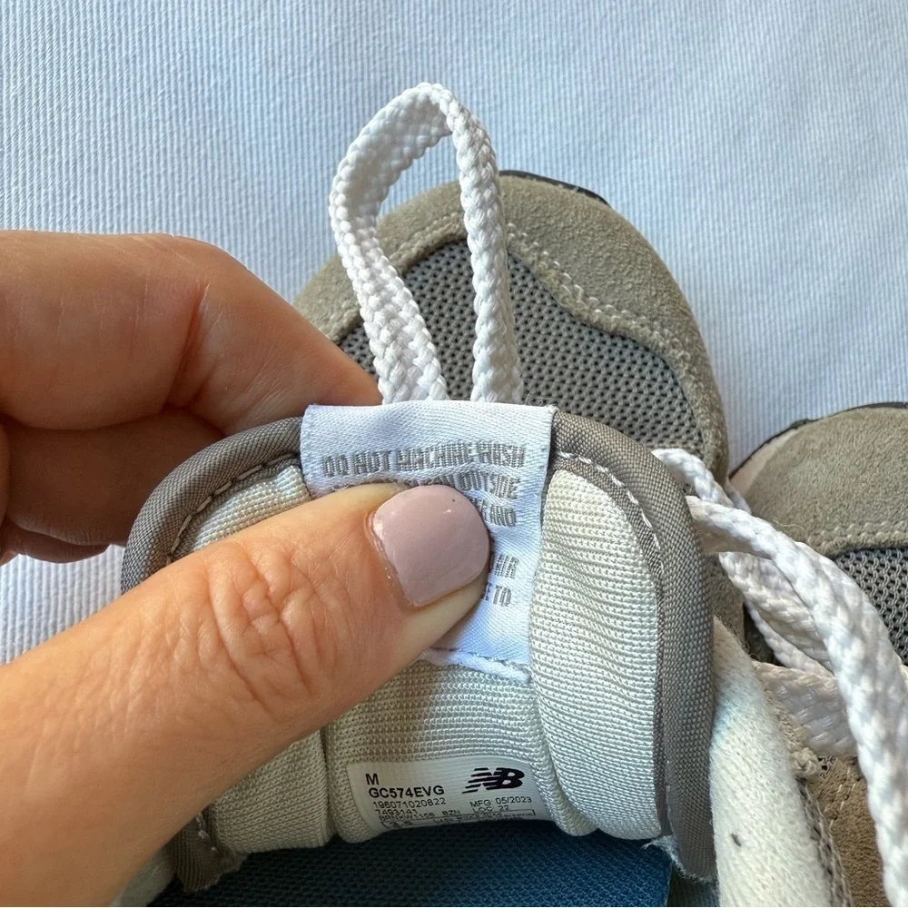 New Balance Gray and White Athletic Shoes